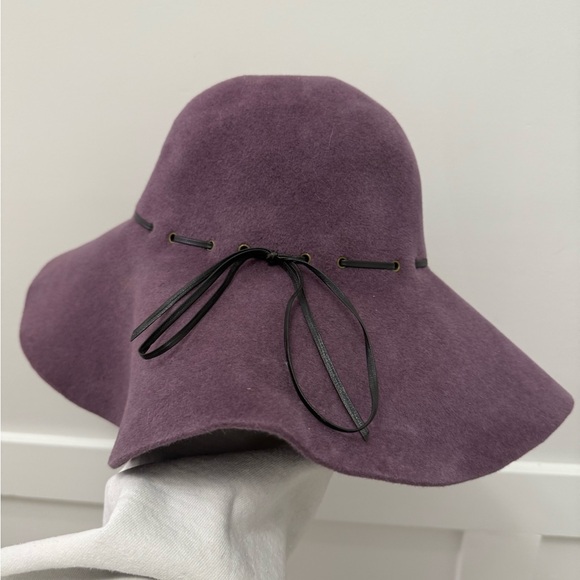 Eric Javits Purple Floppy Felt Sun Hat - Picture 2 of 3